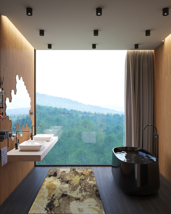 Cappuccino 5x7 Wool and Silk