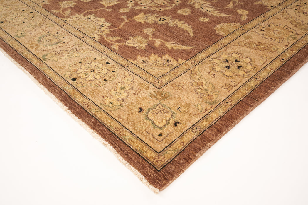 Chobi 6x9 Chocolate/Light Beige Ghazni Wool