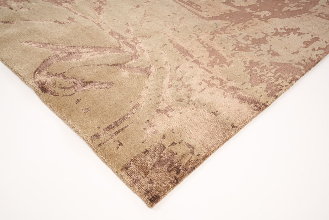 Pokhara 5x7 Mocha Wool and Bamboo Silk.