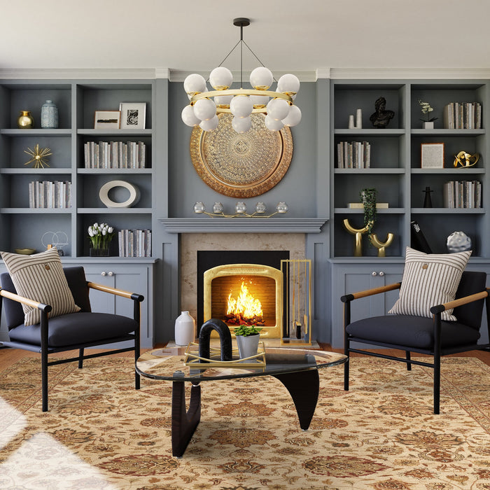 Elegance 8x10 Ivory/Beige Ghazni Wool