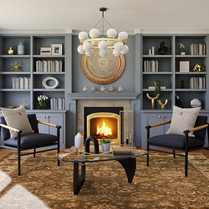 Premiere 9x12 Olive/Beige Wool