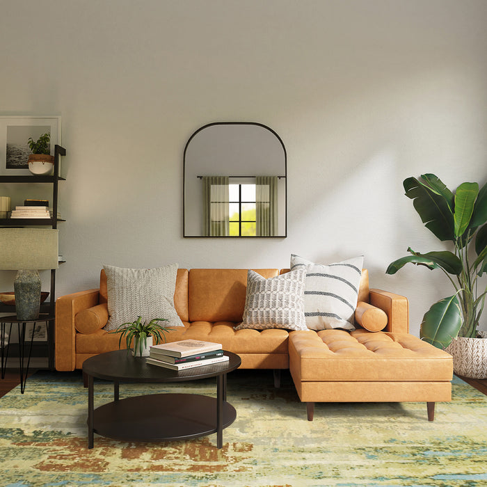 Colours of Life 8x10 Brown/Blue Wool and Silk