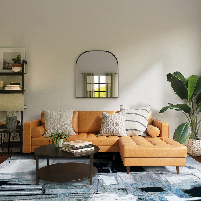 Guernica 8x10 Black/Ivory Wool and Silk