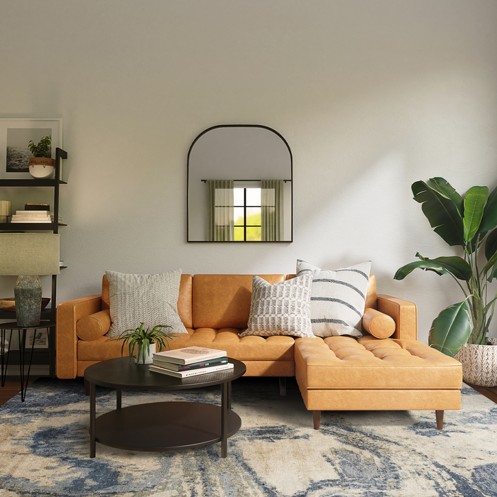 Hurricane 6x9 Beige/Blue Bamboo Silk