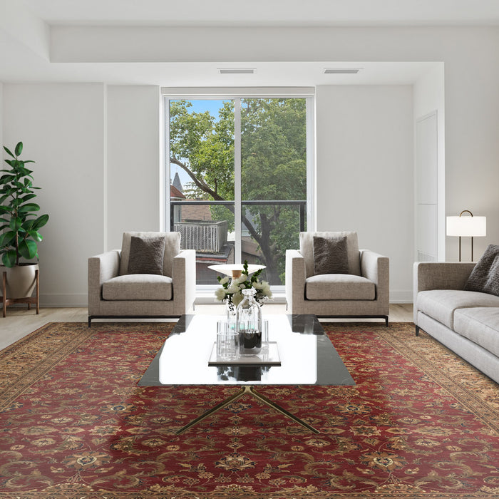 Premiere 9x12 Red/Beige Wool