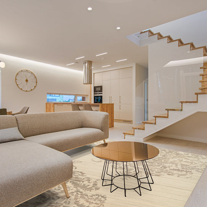 Reflections 8x10 Grey/Ivory New Zealand Wool