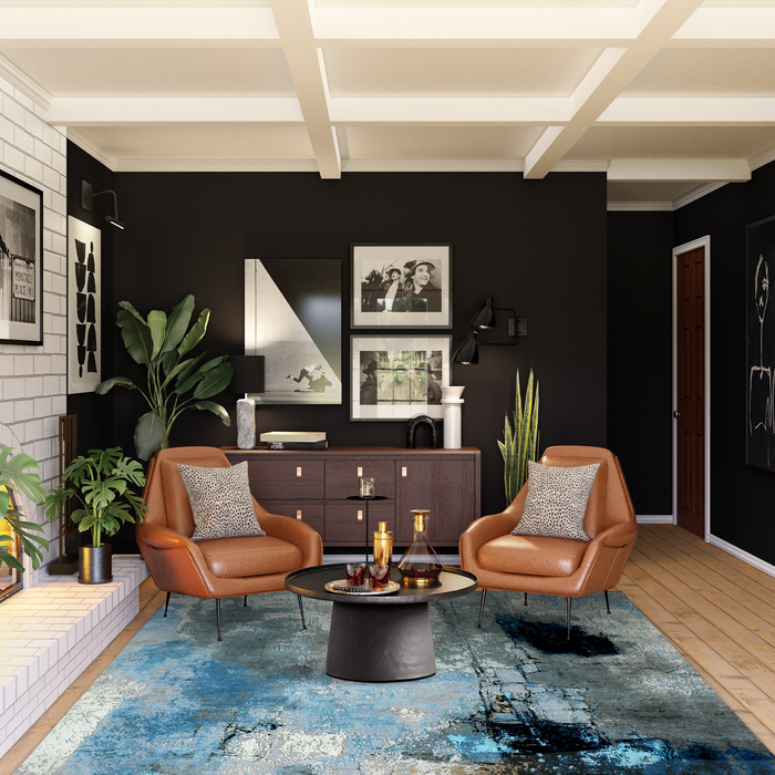 Lucerne 6x9 Blue Grey Wool And Silk