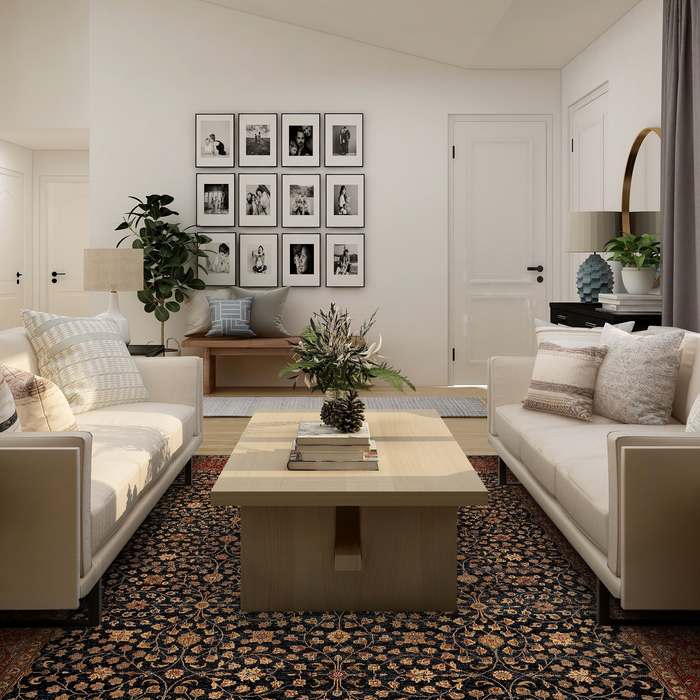 Elegance 9x12 Black/Red/Gold Australian and Ghazni Wool.