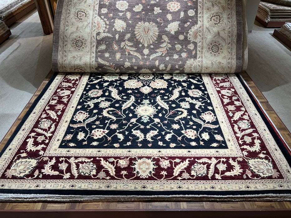 Royal 10x14 Chobi Black/Red Wool