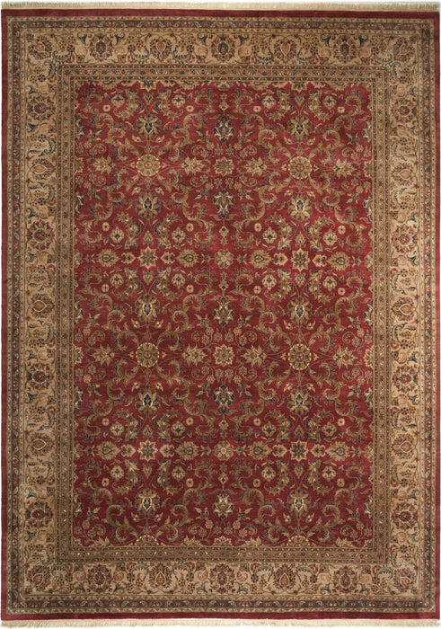 10x14 Premiere Red and Beige Wool