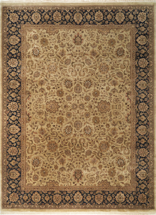 Antique Finish 10x14 Sage Green/Black Wool