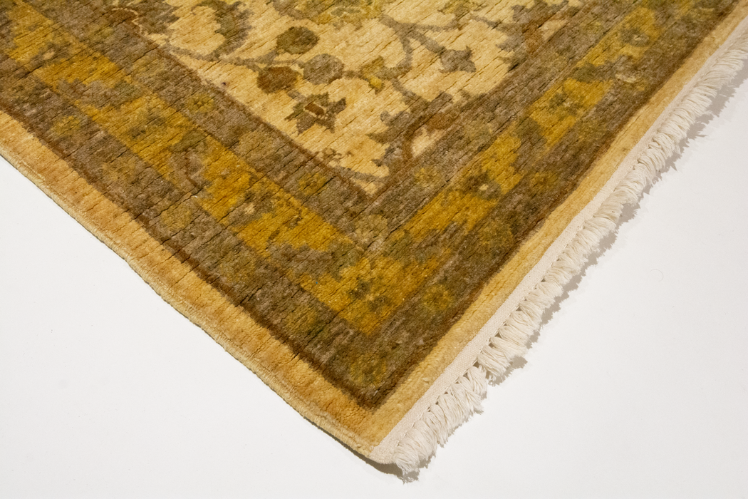 Chobi 3x10 Runner Cream/Light Brown Wool