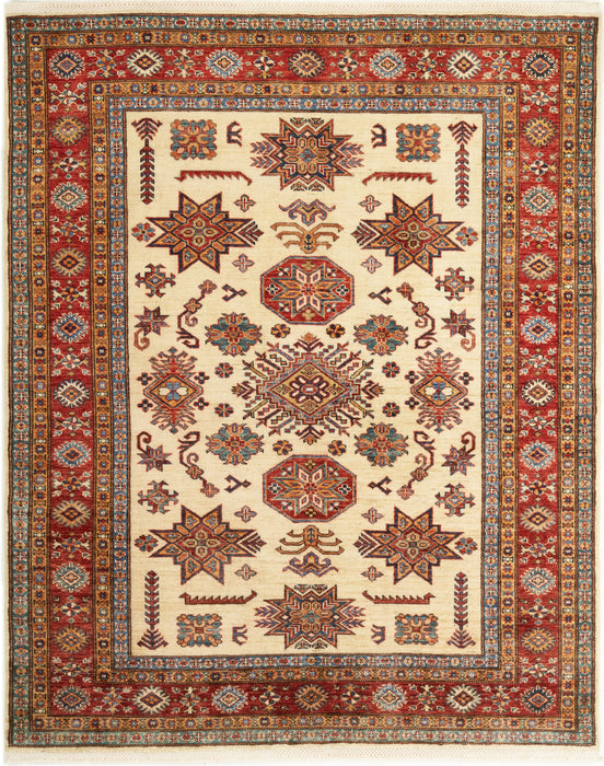 4x6 Super Kazak Red Ivory