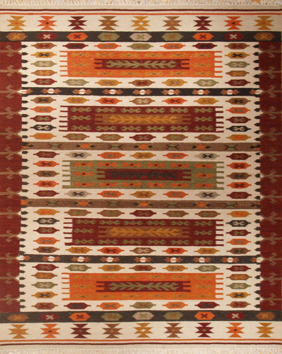 Kilim 5x8 Multi Wool