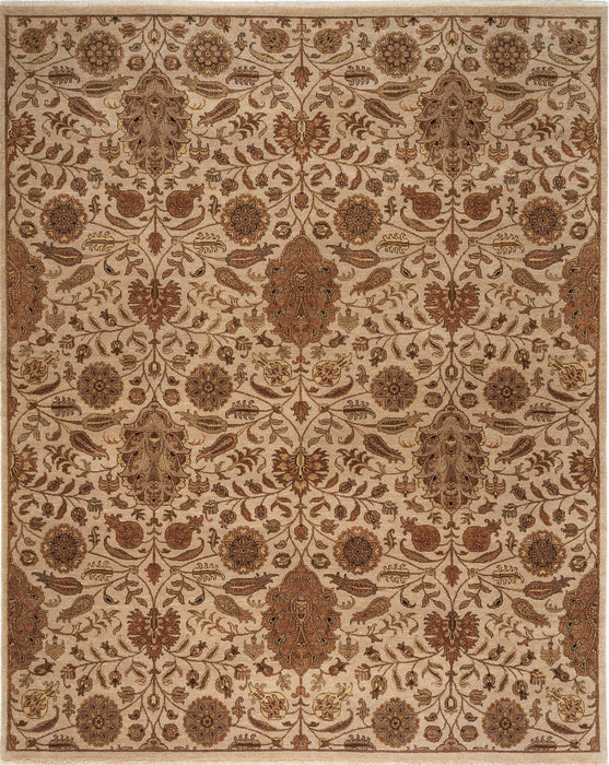 Impressions 8x10 Ivory/Olive Wool