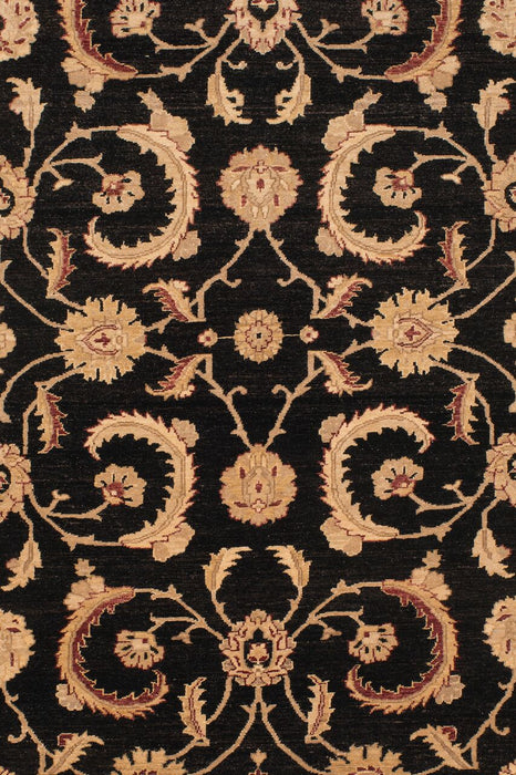 Grand 10x14 Chobi Black/Beige Wool