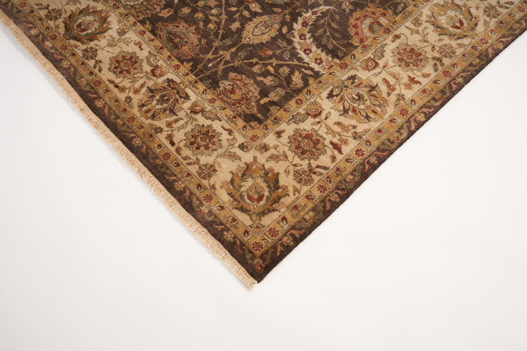 Agra 6x9 Brown/Ivory Wool