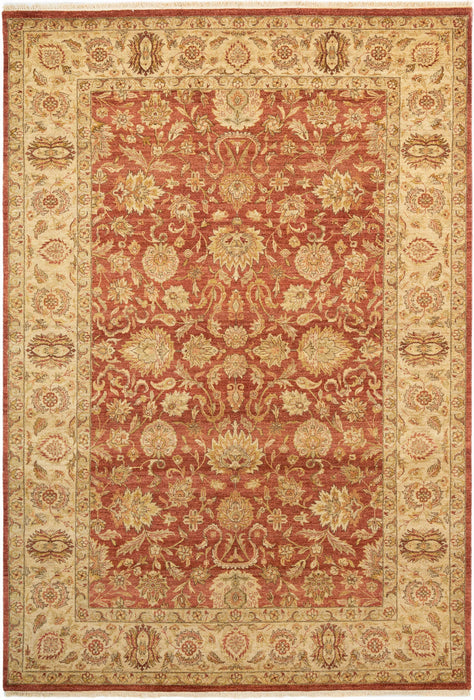 Agra 6x9 Rust/Ivory Wool