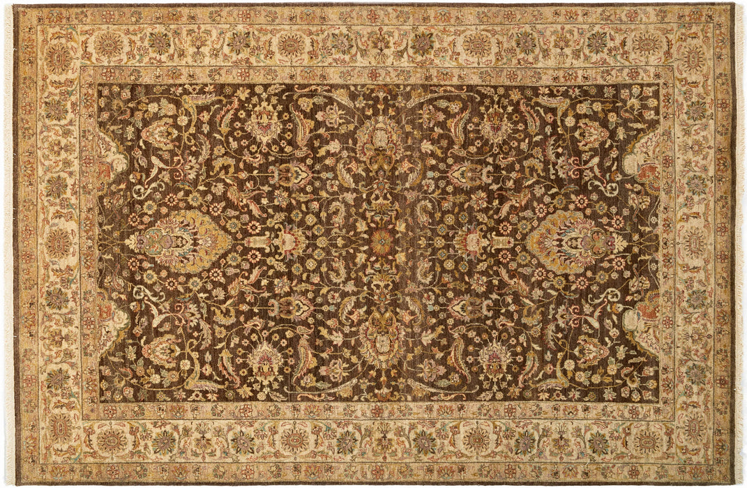 Agra 6x9 Brown/Ivory Wool