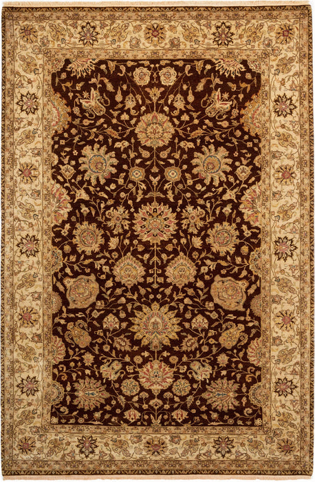 Agra 6x9 Brown/Ivory Wool