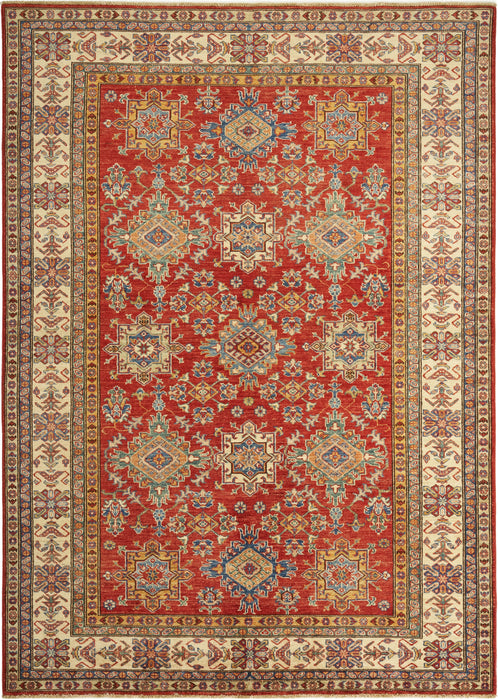 Super Kazak 6x8 Red Ivory