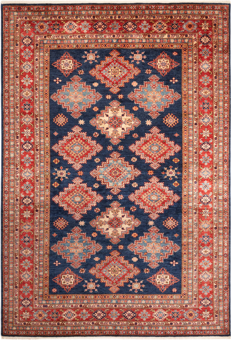 Super Kazak 7x10 Blue Red