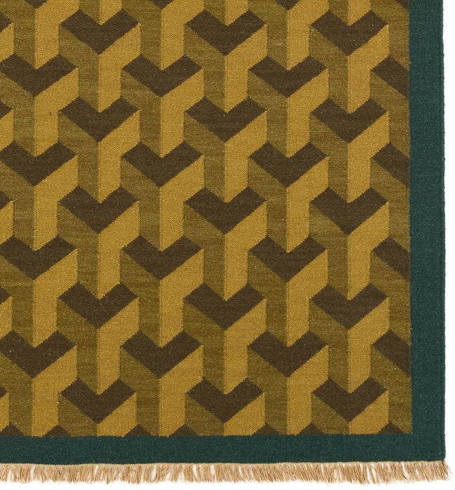 Multi Verse 4x6 Green Wool