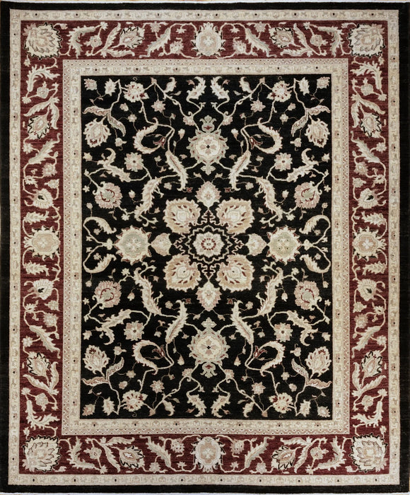 Royal 10x14 Chobi Black/Red Wool