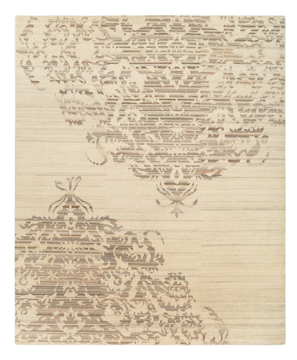 Reflections 8x10 Grey/Ivory New Zealand Wool