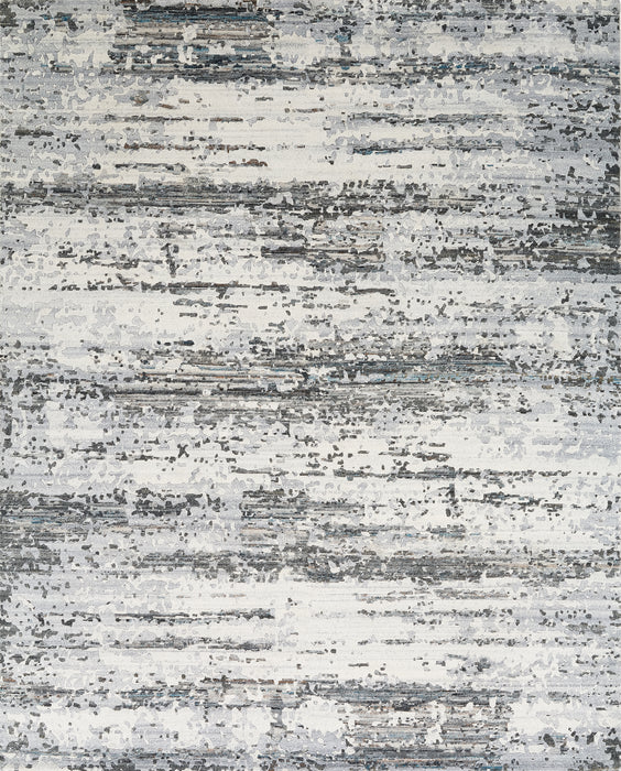 Marble 9x12 Charcoal/Ivory