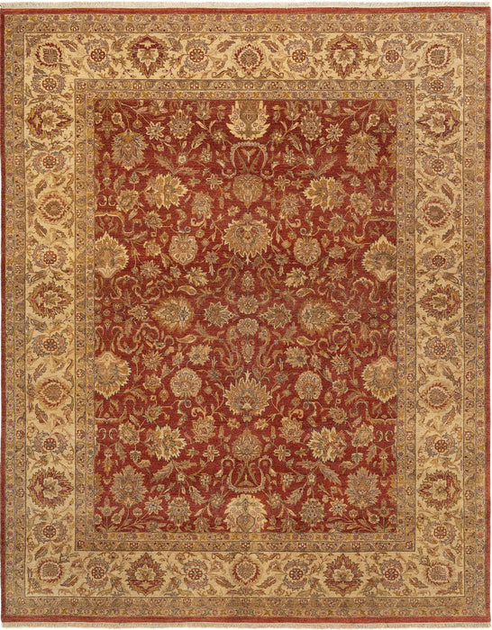 Agra 8x10 Rust/Red/Ivory Wool