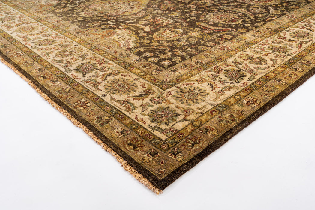 Agra 8x10 Brown/Ivory Wool