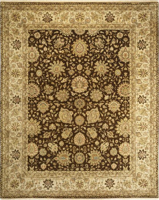 Agra 8x10 Brown/Ivory Wool