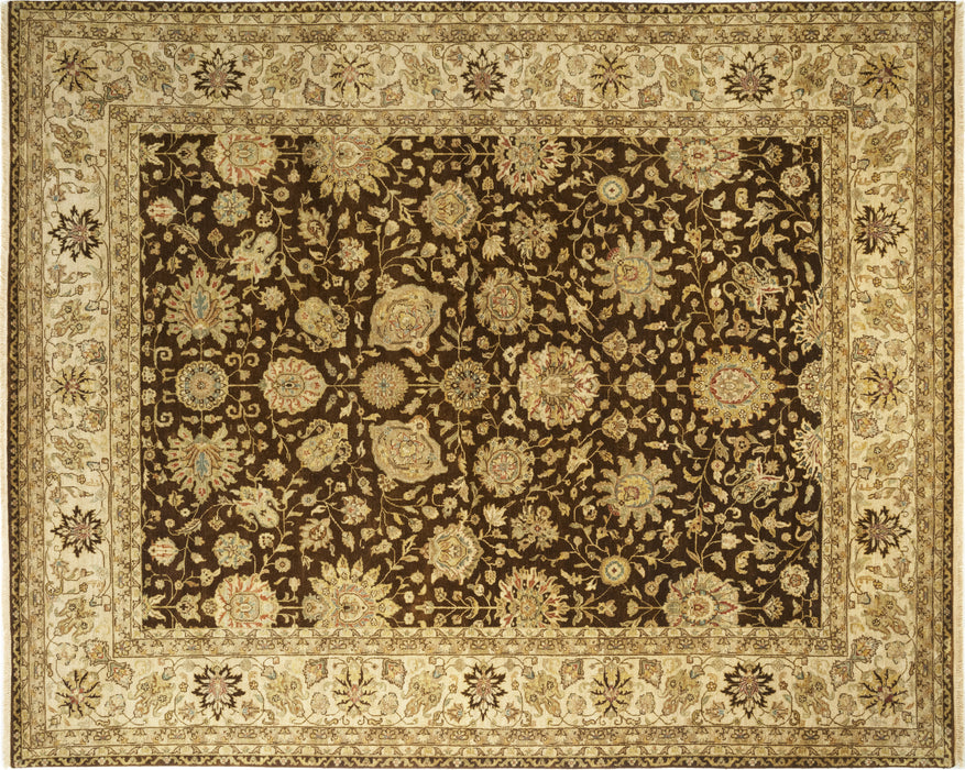 Agra 8x10 Brown/Ivory Wool
