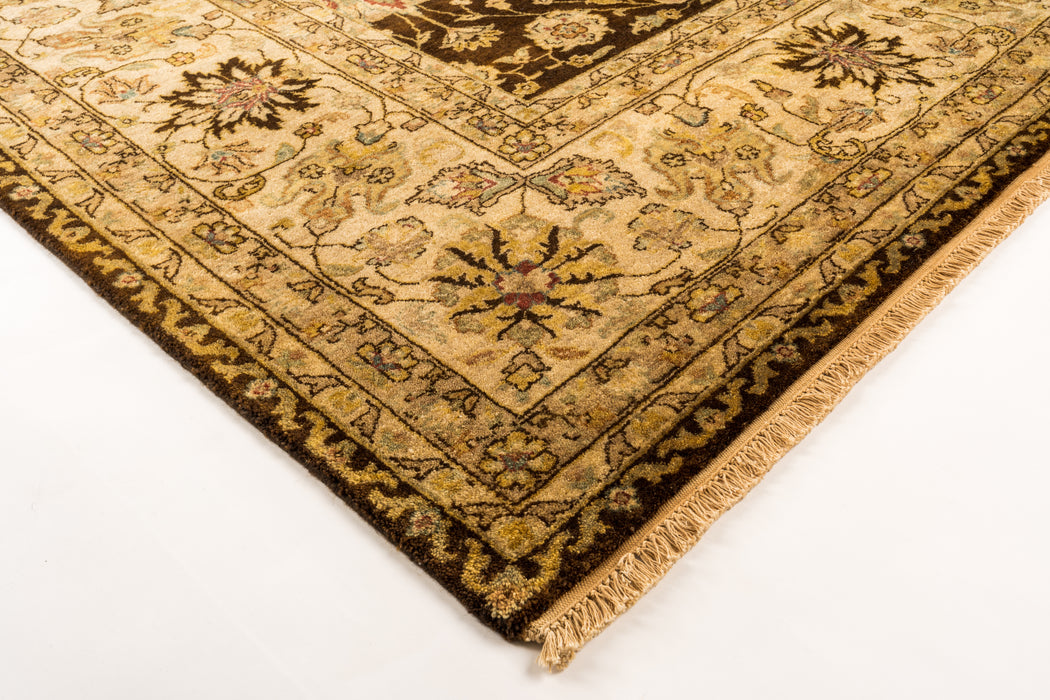 Agra 8x10 Brown/Ivory Wool