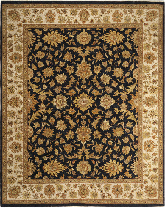 Impressions 8x10 Black/Ivory Wool