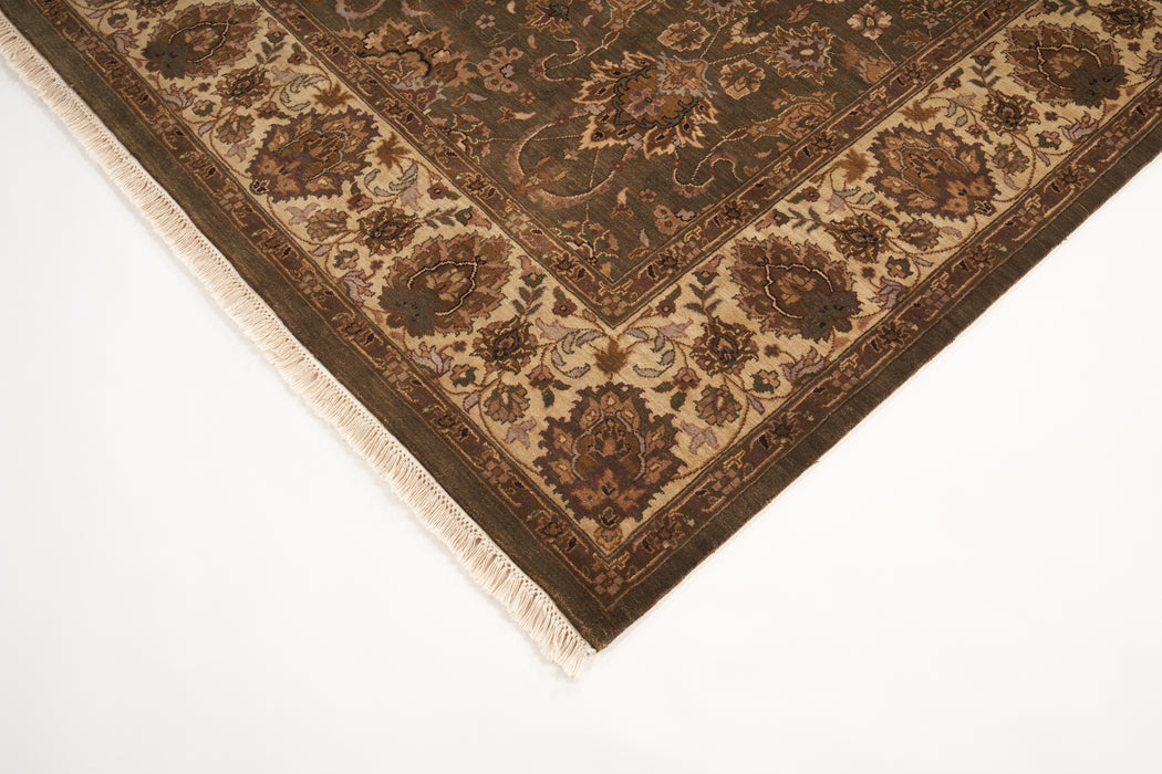 Premiere 9x12 Olive/Beige Wool