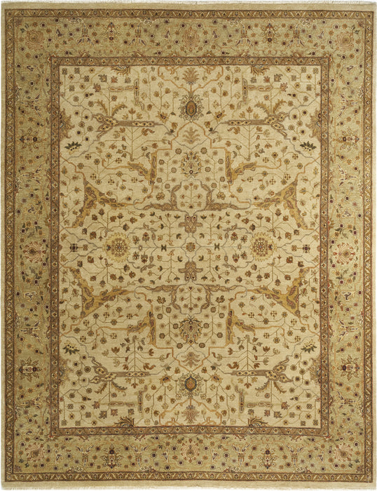 Elegance 8x10 Beige Light Green Ghazni Wool