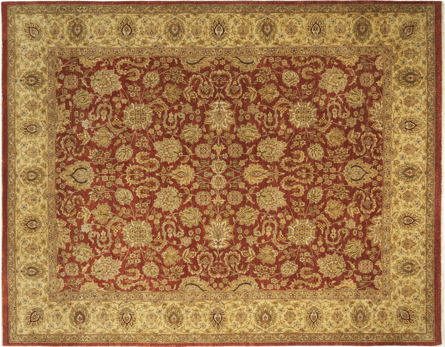 Elegance 8x10 Red/Gold Wool