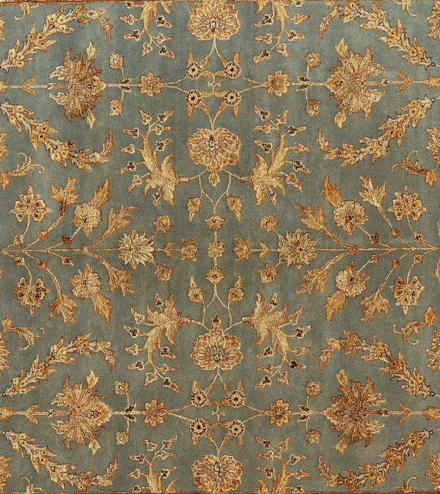 Reflections 8x10 Light Blue/Ivory Wool and Silk Embossed (B)