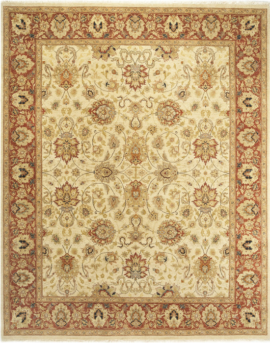 Elegance 8x10 Beige/Rust Wool