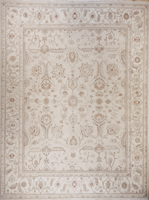 9x11 Chobi Beige/Ivory