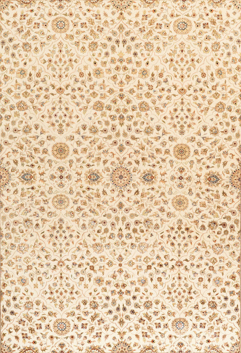 Bakhtyar 9x12 Beige/Rust/Ivory Wool and Silk