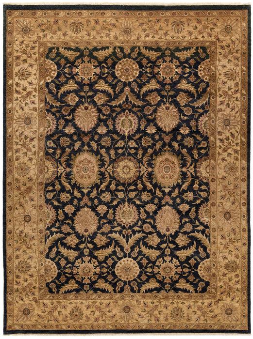 Impression 9x12 Black/Light Gold Wool