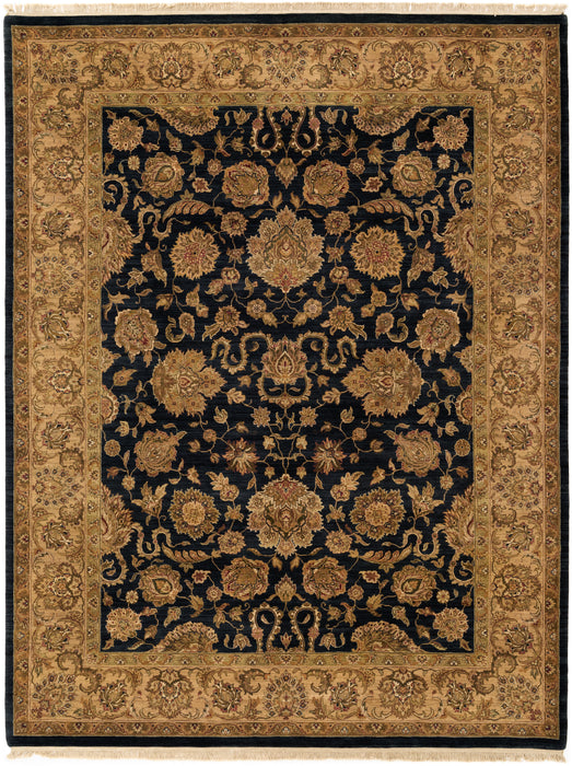 Immortelle 10x14 Agra Black/Gold Wool