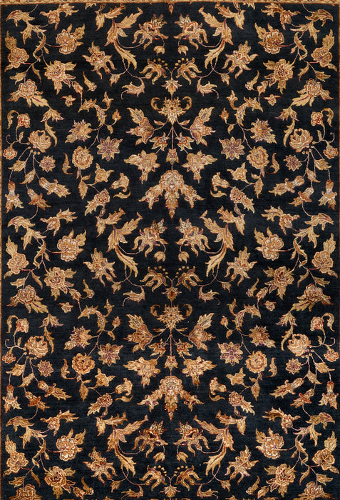 Reflections 9x12 Black/Gold Wool and Chinese Silk Embossed