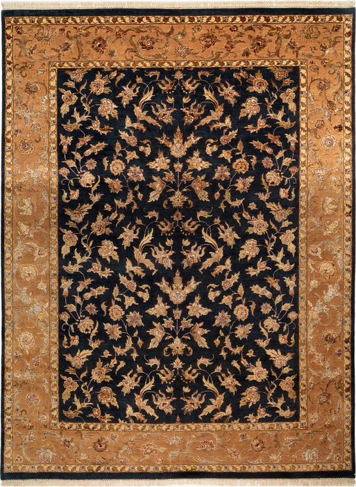 Reflections 9x12 Black/Gold Wool and Chinese Silk Embossed