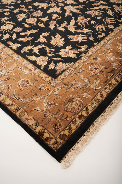 Reflections 9x12 Black/Gold Wool and Chinese Silk Embossed