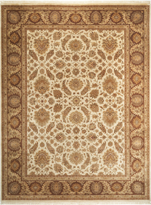 Grand 10x14 Premiere Ivory/Brown Wool