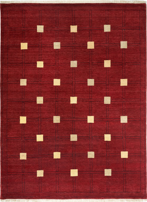 Box 9x12 Red/Ivory Wool